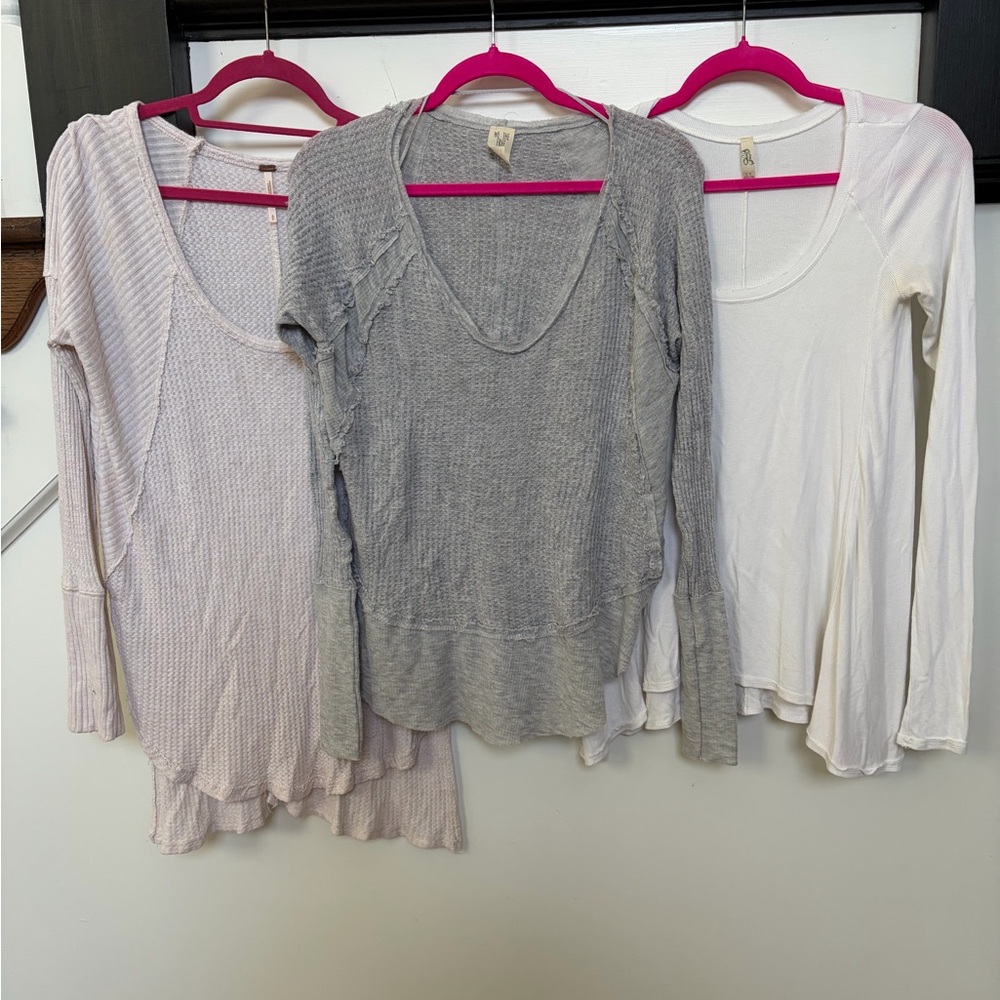 Free People Long Sleeve Layering Top Bundle